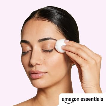 Amazon Basics Cotton Balls for Skincare, Makeup Removal, Cotton, Hypoallergenic, 200 Count (Previously Solimo)