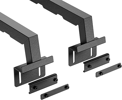 Vista 43 de Bastidores ajustables de 14.6 a 17.4 pulgadas de altura para caja de camioneta con 2 luces LED compatibles con Tacoma/Tundra/Silverado 1500/Sierra