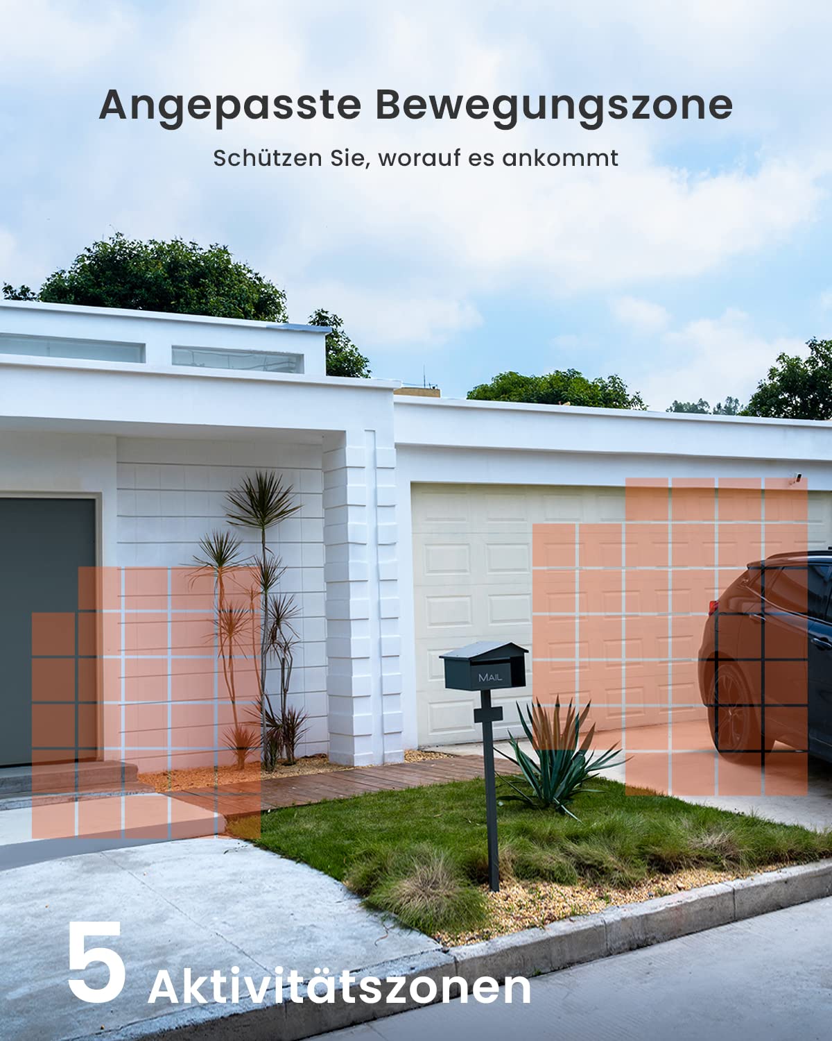 ieGeek 2K/3MP Überwachungskamera Aussen Akku，WLAN Kabellose Überwachungskamera außen/innen mit farbige Nachtsicht，PIR-Bewegungserkennung，Cloud/Memory Card，IP65，2-Wege Audio，2,4 GHz