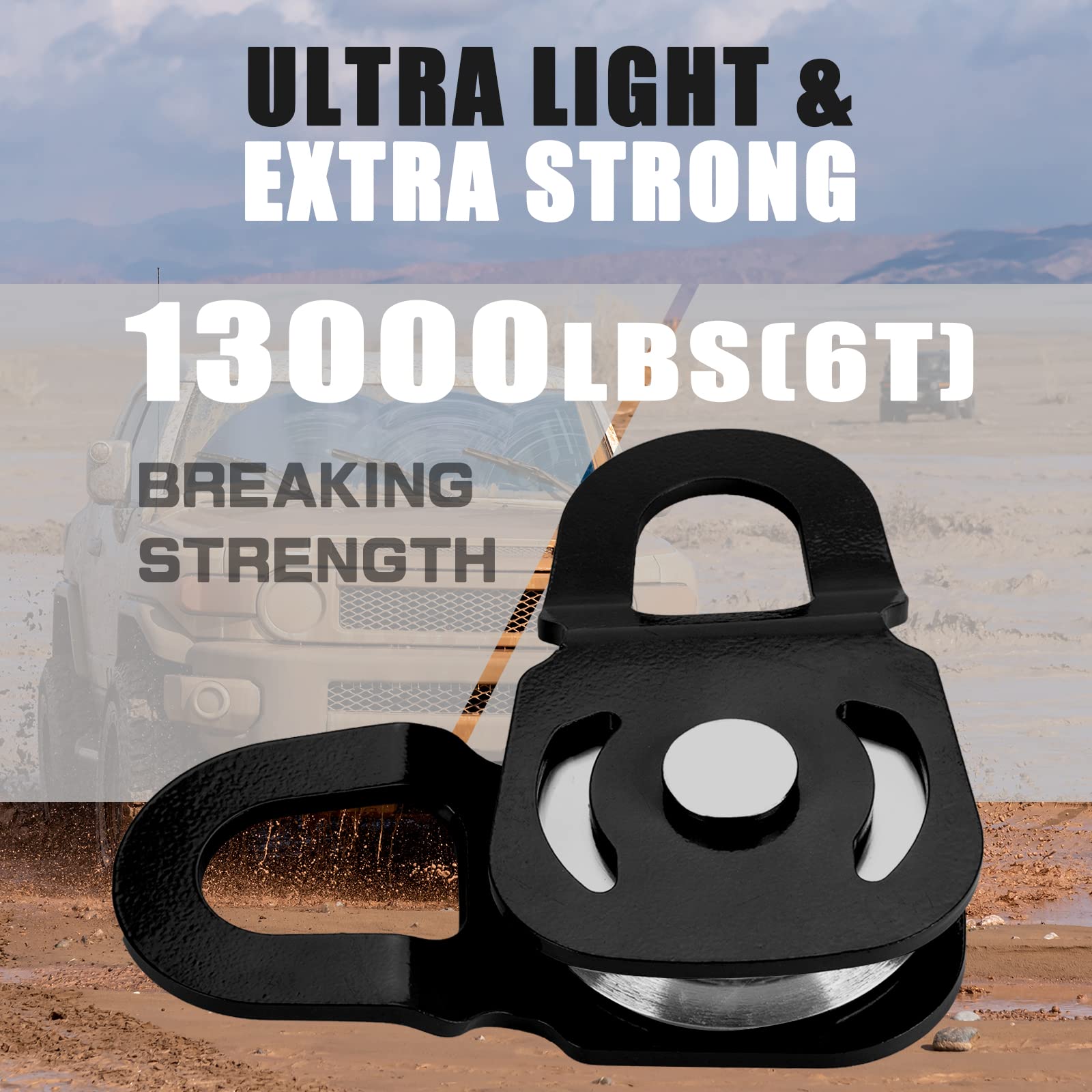 Bloc D'arrachage - DIOCHE - Poulie De Treuil Double Capacité - 4 Tonnes