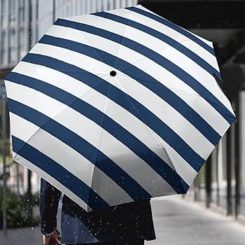 Amazon.co.jp: 折りたたみ傘 青 白 ストライプ柄 おりたたみ傘 傘 Amazon.co.jp: 折りたたみ傘 青 白 ストライプ柄 おりたたみ傘 傘