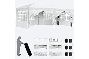 Sundale Outdoor 20 x 20 Pop Up Canopy Tent with 6 Sidewalls