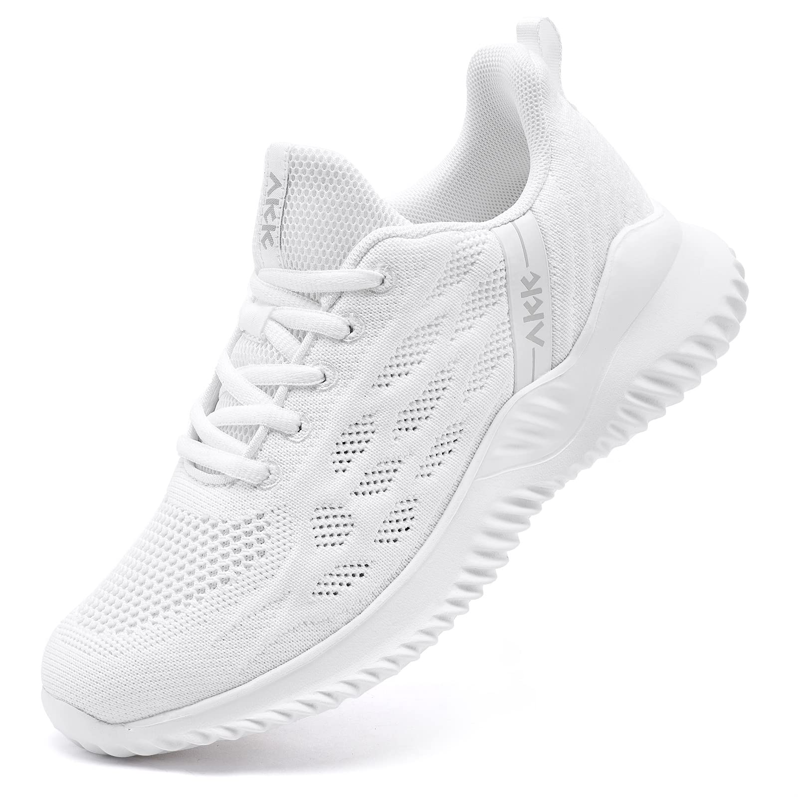 Akk Womens Sneakers Running Shoes - Walking Tennis Shoes Lightweight Breathable Memory Foam Sport Shoe for Nurses Gym Jogging Trainers
