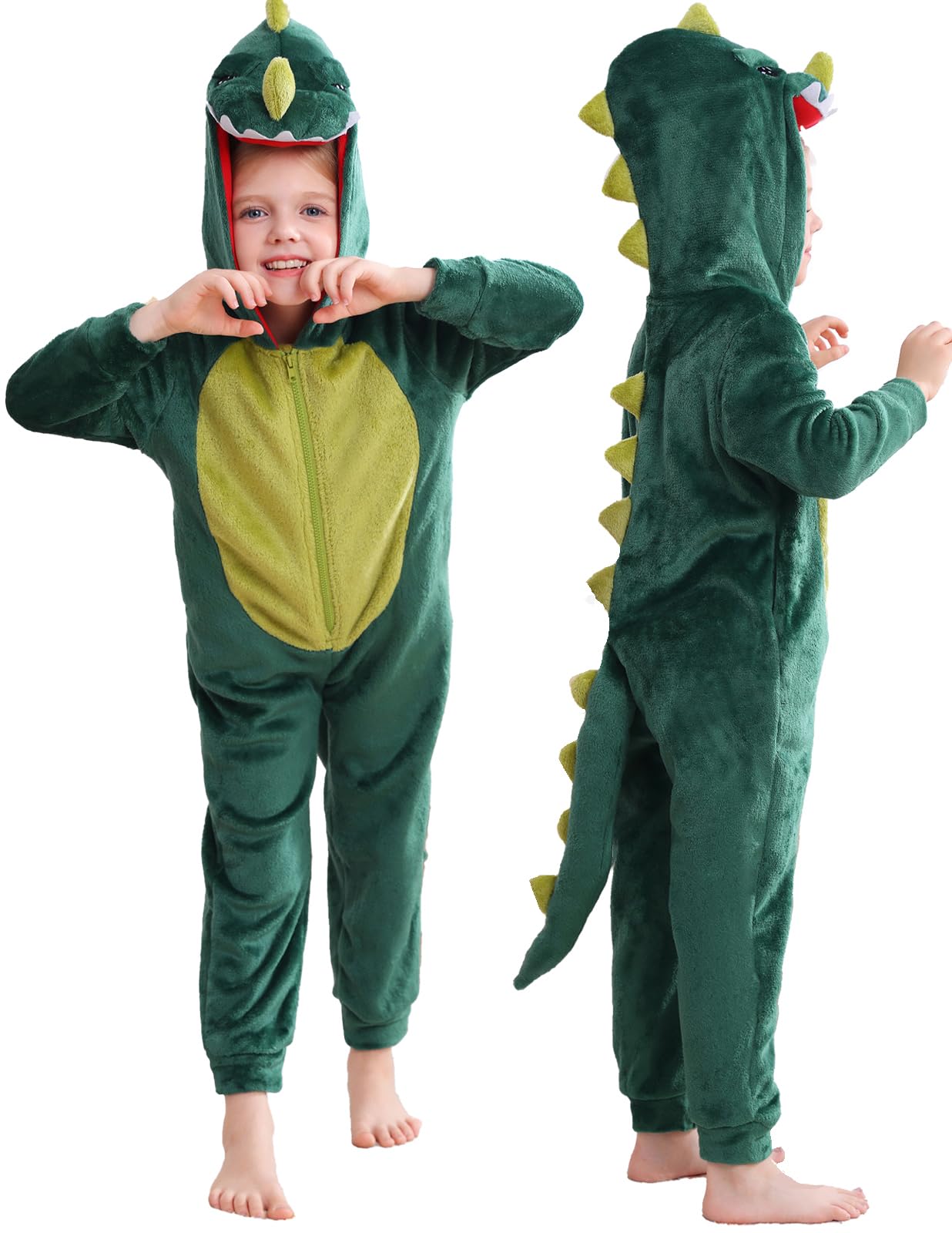 Veseacky Family Christmas Pajamas Matching Sets Adult Onesie Zipper Hooded Footed One-Piece Pjs Jumpsuits