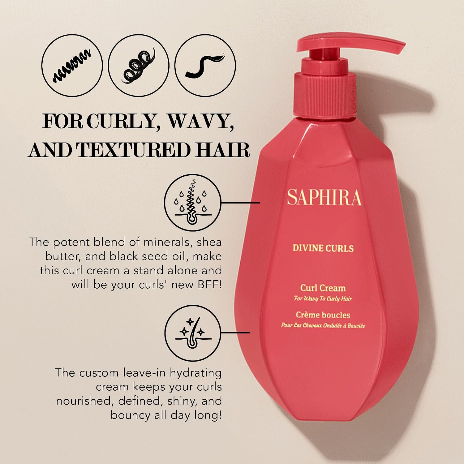 Divine Curls Curl Cream 8.5oz / 250ml