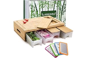 SHINESTAR Cutting Board with Containers: The Ultimate Prep Station