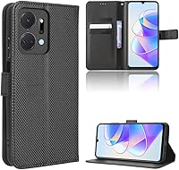 Vista 47 de Case for Honor X7a - Funda de piel sintética con tapa para Honor X7a RKY-LX2, color marrón