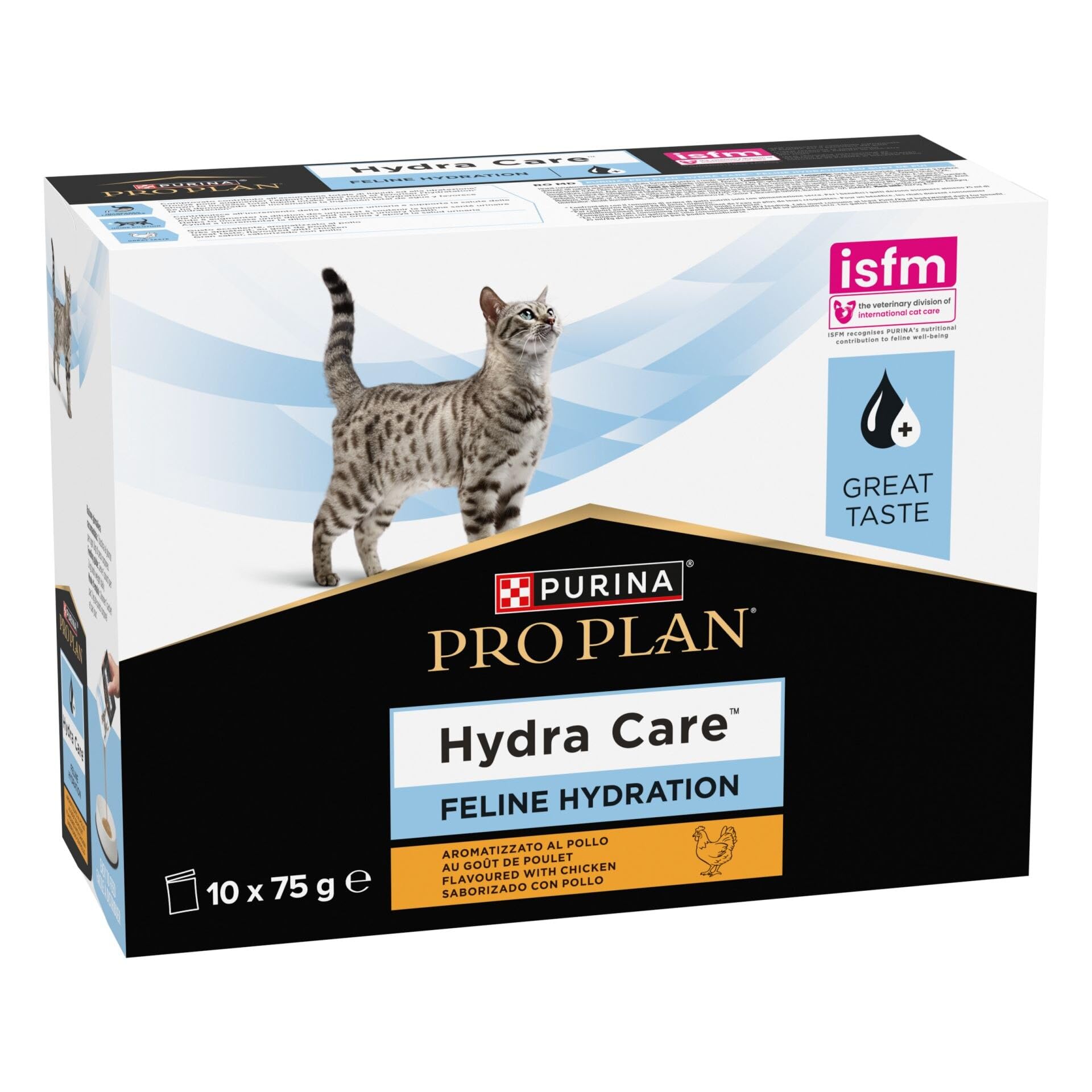 Purina Pro Plan Hydra Care Chat Pack Double 2 x 10 x 75 g Complément Alimentaire pour Chats Adultes
