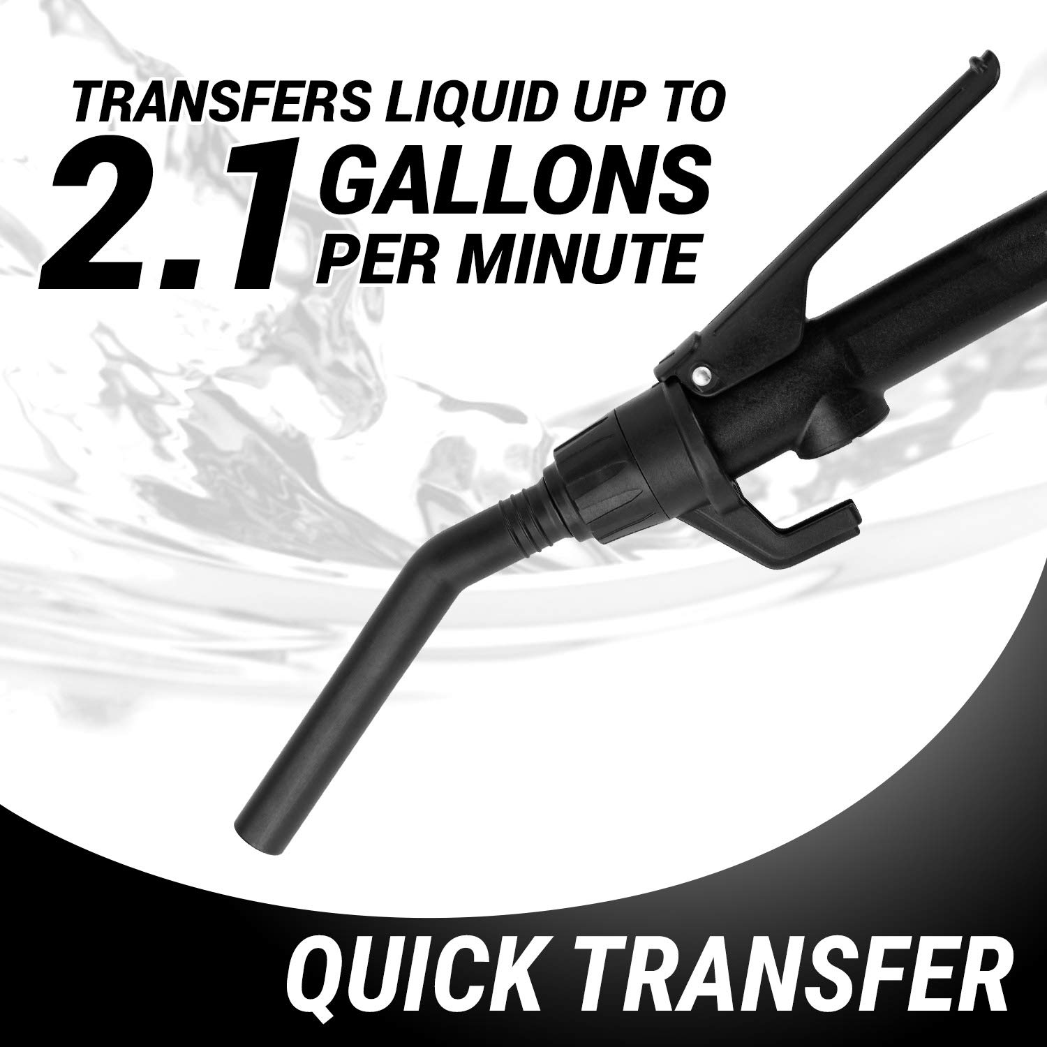 TERA PUMP Chemical Resistant "D" Battery Operated 2.1 GPM Fuel Transfer