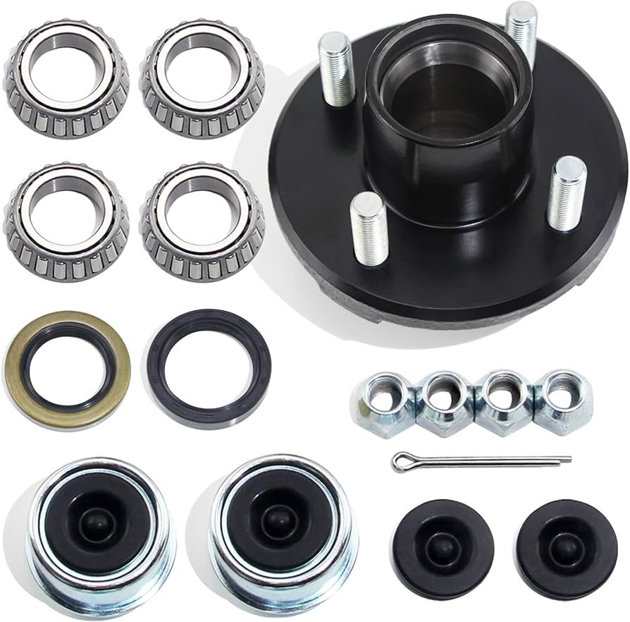 Amazon.co.jp: GREPSPUD 1セット 4 on 4インチ トレーラーハブ