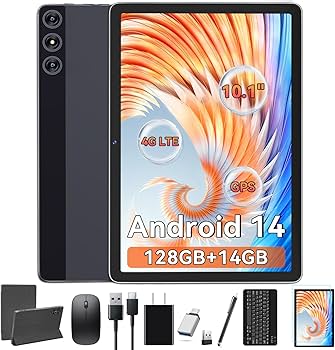 Amazon.com : Tablet 10.1 Inch Android 14, Octa-Core 5G WiFi, 4G