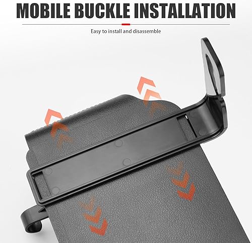 Miniatura 5 de 1 caja de almacenamiento para el respaldo del asiento del automóvil, 11.42 x 3.35 x 4.92 pulgadas, estante de almacenamiento multifuncional colgante