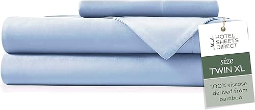 Miniatura 11 de Hotel Sheets Direct Juego de Sábanas de Cama de 4 Piezas, Tamaño Queen, 100% Viscosa Derivada de Bambú, Juego de Sábanas con 2 Fundas de Almohada,