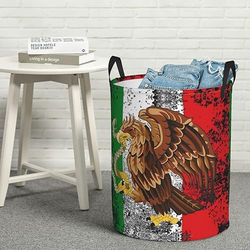 Miniatura 8 de Cesta de lavandería con la bandera de México, cestas grandes para ropa sucia, organizador de ropa sucia