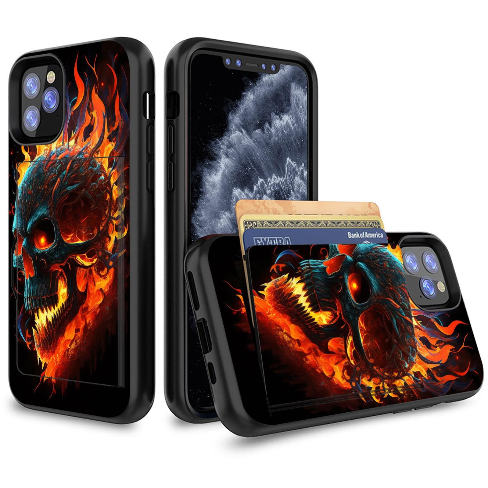 Amazon.com: JHYYTUJTYP for iPhone 13 Pro Case with Card Holder
