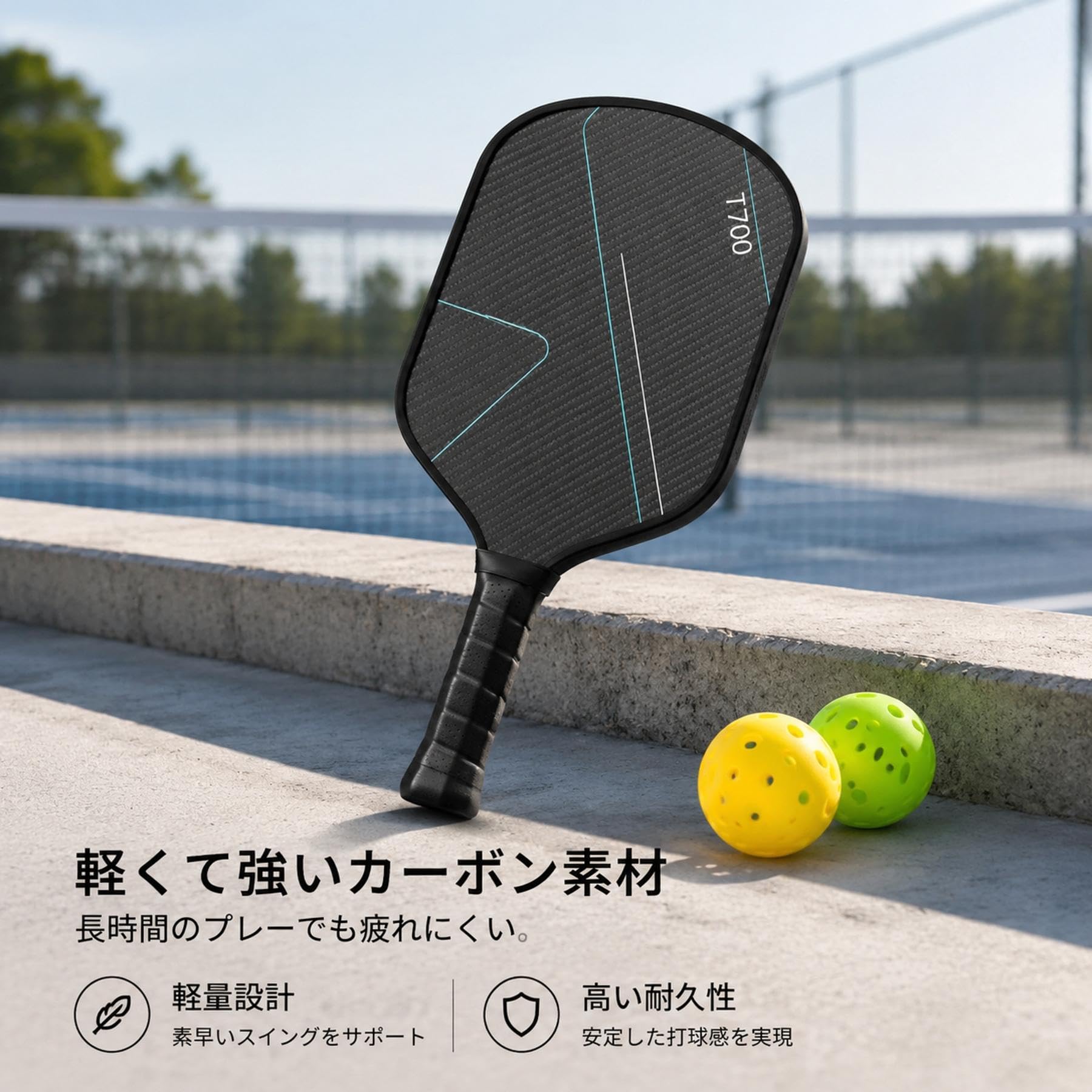 Amazon | ピックルボールラケット パドル 2本 ボール4個 収納バッグ