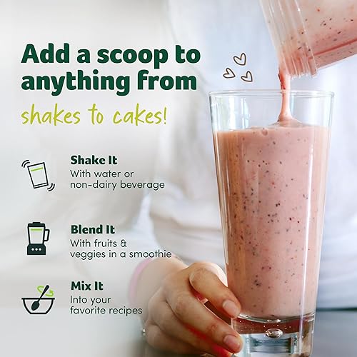 Miniatura 5 de Purely Inspired Batido de proteína orgánica en polvo 100 a base de plantas con proteína de guisante y arroz integral sin transgénicos sin gluten