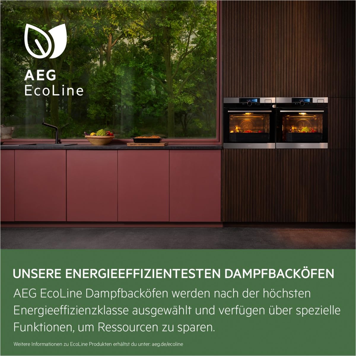 AEG BSE79228BM Dampfbackofen / Serie 9000 mit SteamPro / Dampfreinigung / Kerntemperatursensor / Touch-Bedienung / Grill / Display mit Uhr / Kindersicherung / A++ / Edelstahl mit Antifingerprint