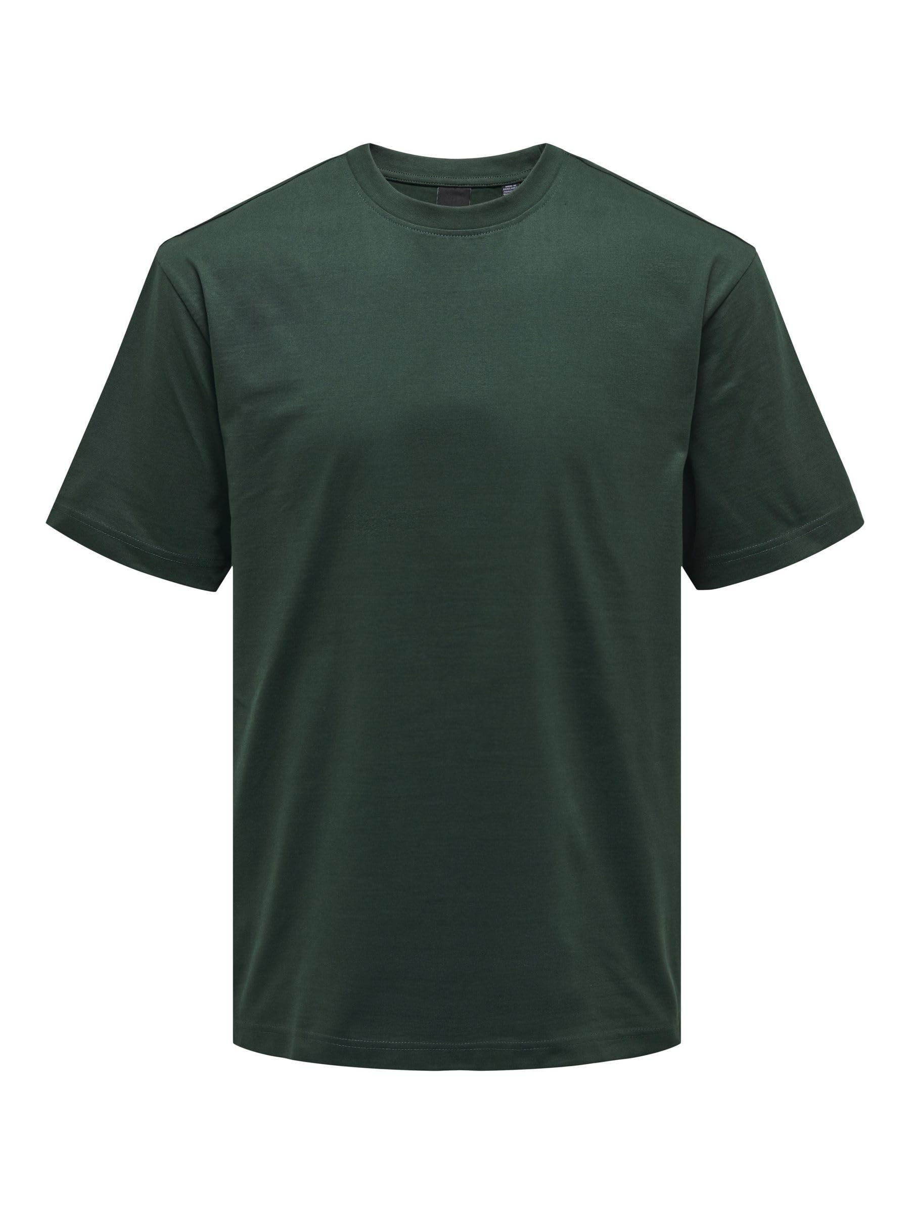 ONLY & SONS Mens Onsfred Life RLX Tee Noos T-Shirt, Darkest Spruce, L UK