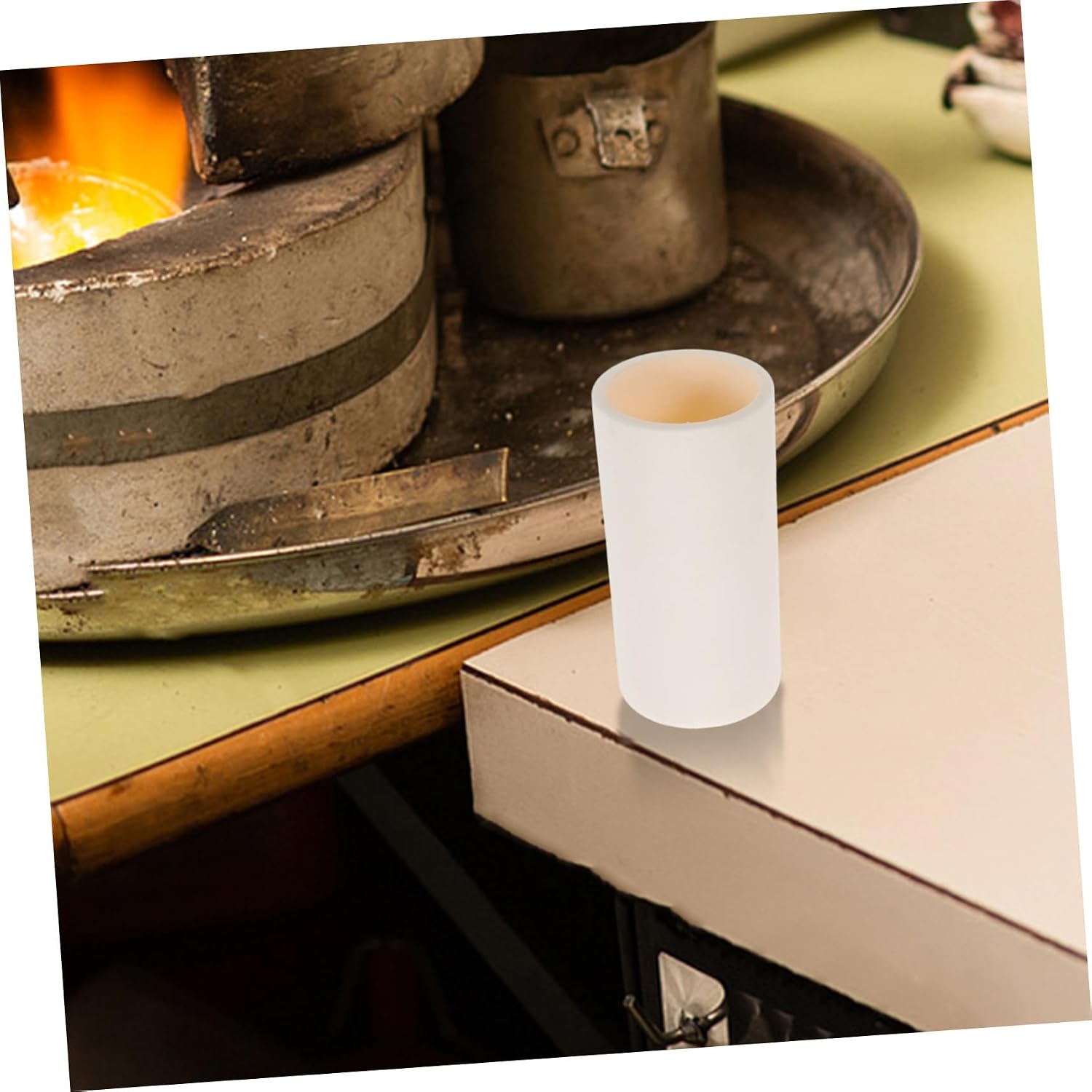 Artibetter Alumina Ceramic Crucible Heat Endurance Wear Resistant Lab Crucible for Scientific Research