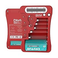 Vista 1 de Dlyfull Probador de batería, pantalla LCD, comprobador universal de batería para pilas AA AAA C D 9V CR2032 CR123A CR2 CRV3 2CR5 CRP2 1.5V3V