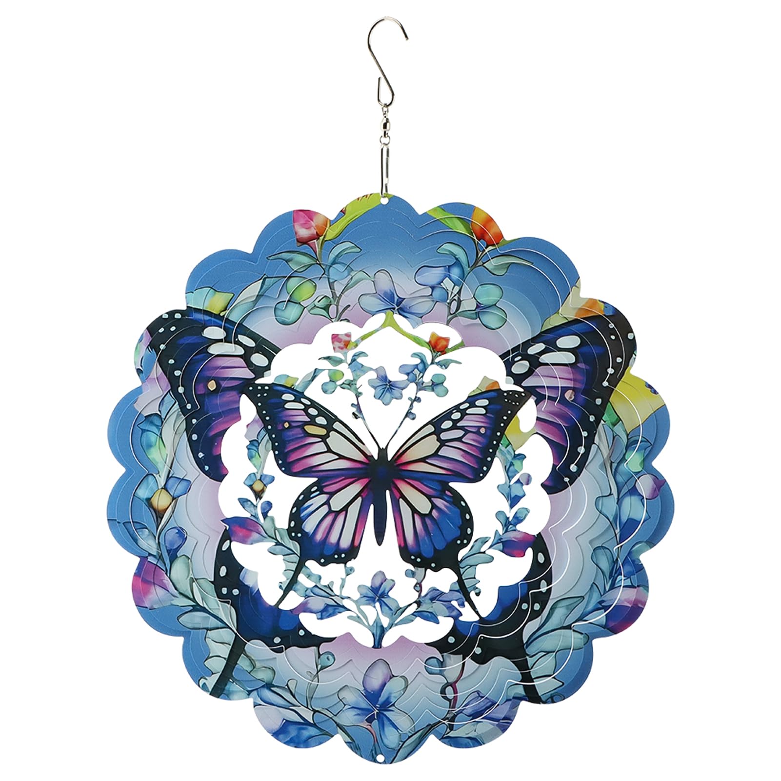 Molinillos de viento de mariposa 3D, dale magia y color degradado a tu balcón