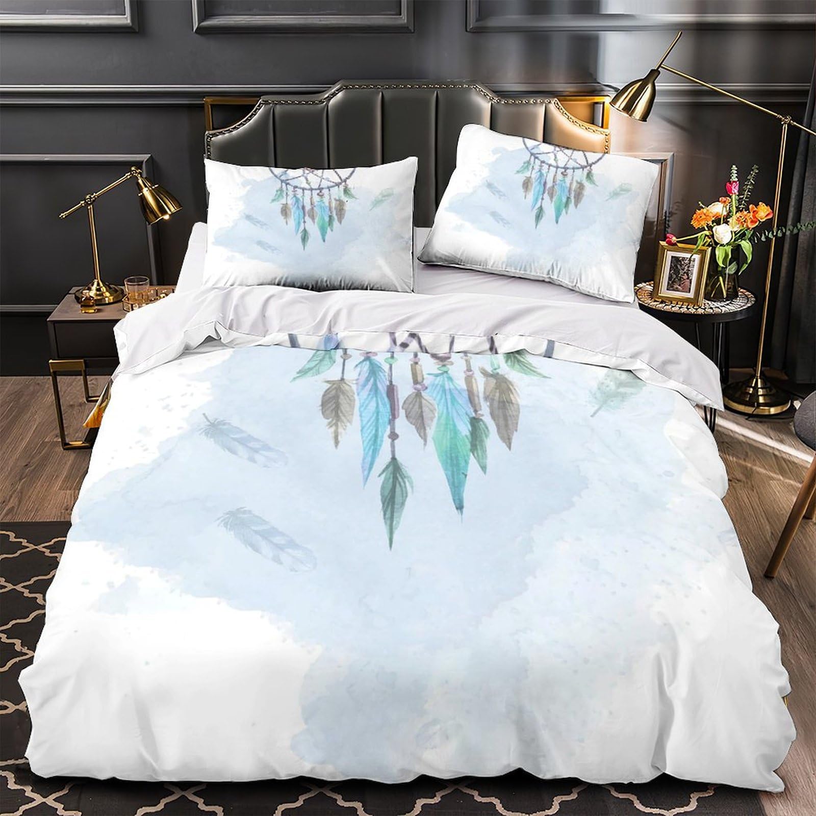 Attrape-rêves housse de couette imprimé 3D pour une chambre d'enfant douce