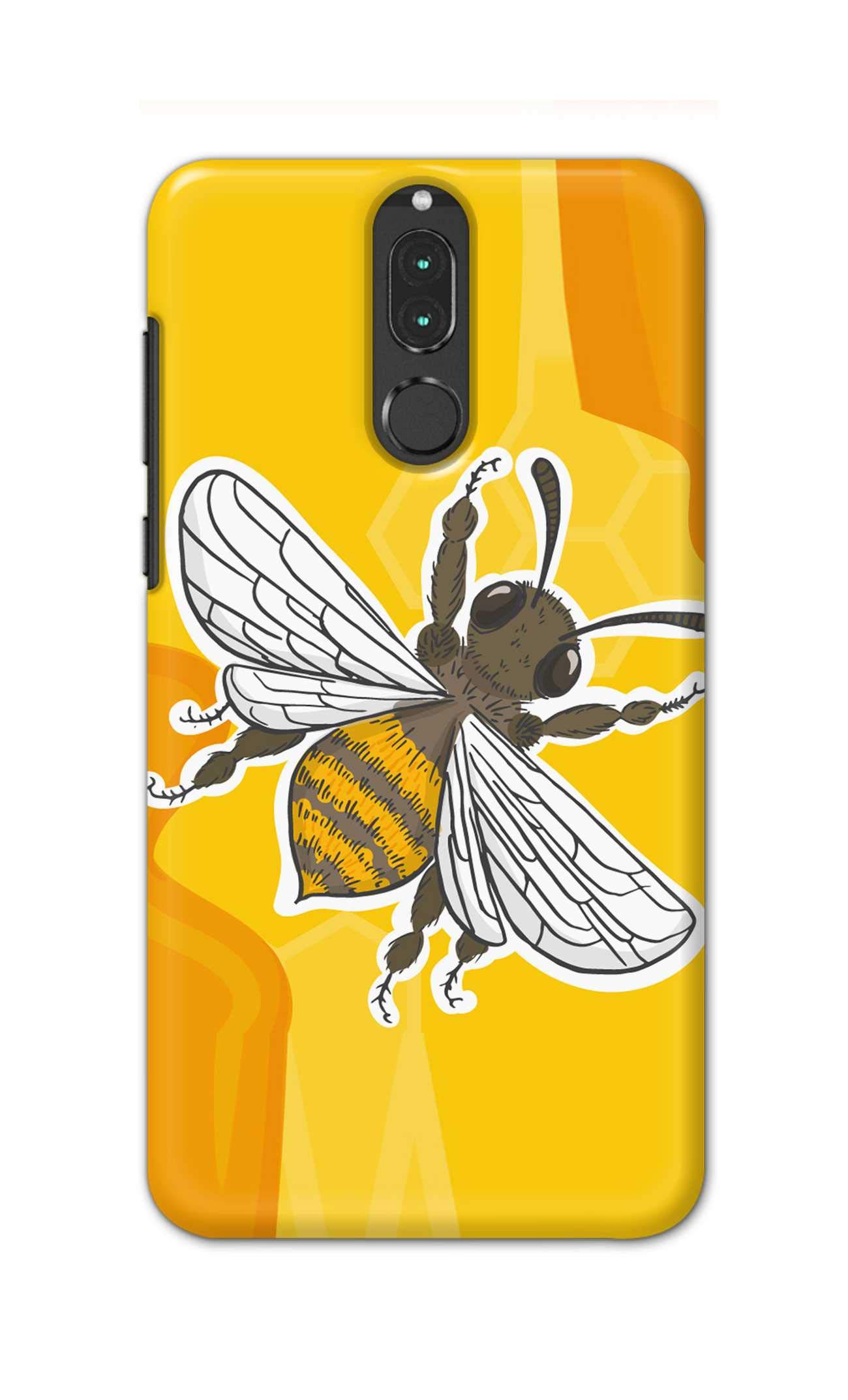 PRINTFIDAA Macro Shot of Hoverfly Yellow Background Designer Case for Huawei Honor 9i Back Cover