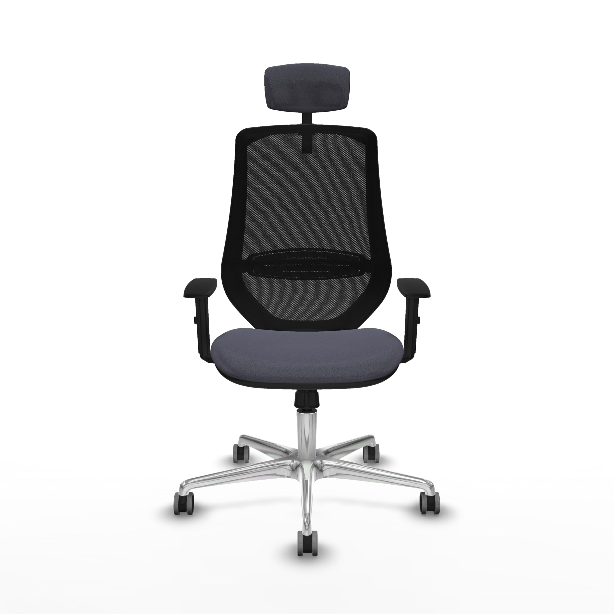 Piqueras y Crespo Silla Mardos: Ergonomía y Soporte Lumbar Ajustable para 8 Horas de Uso, con Respaldo Fijo y Ruedas de Silicona