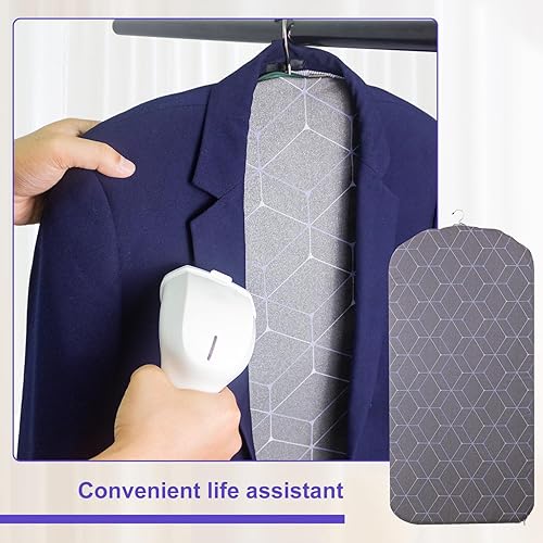 Miniatura 5 de Tabla de planchar colgante con guantes de planchar para estar de pie, accesorios para vaporizador de ropa, impermeable, antivapor, elimina las