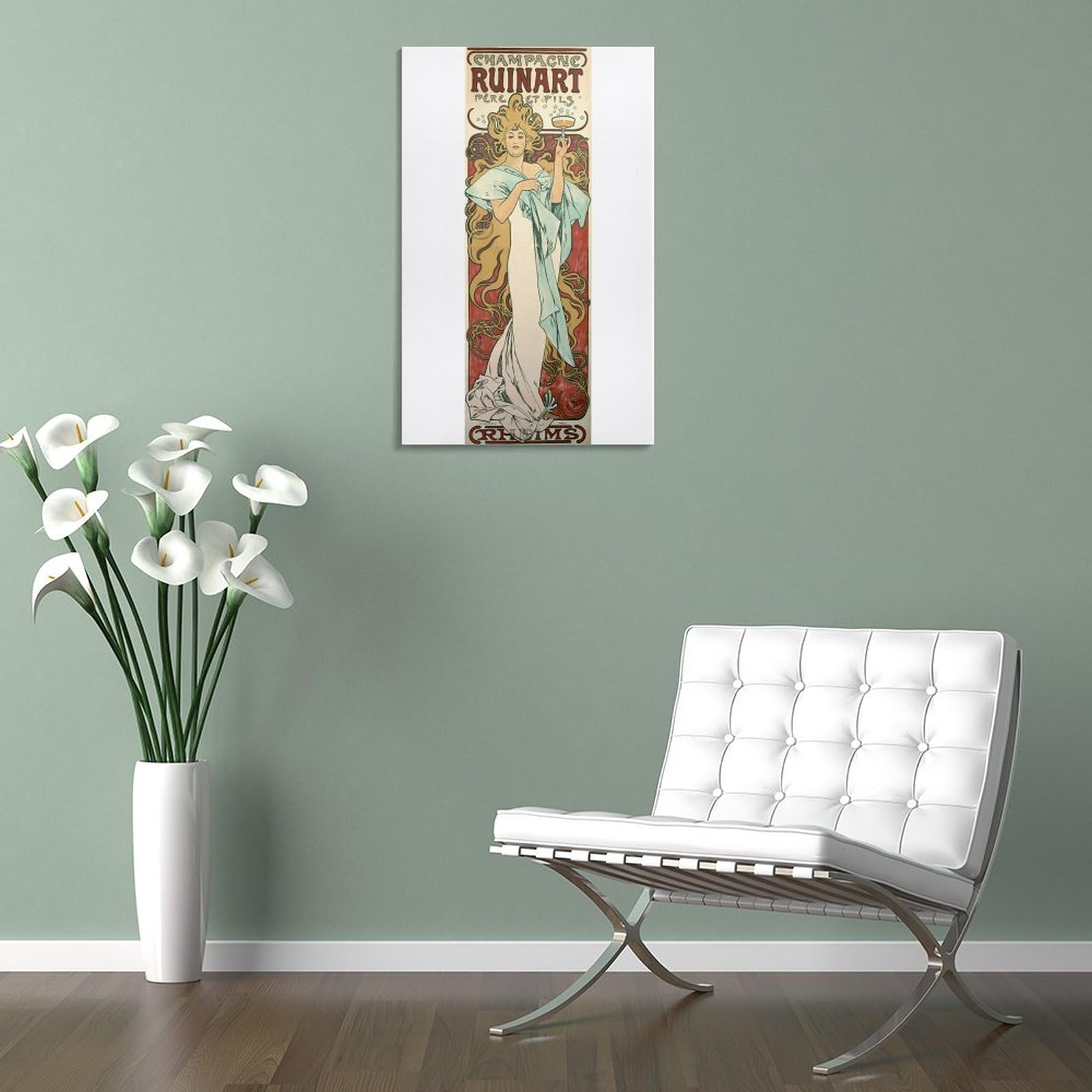 Amazon.co.jp: 「シャンパーニュ・ルイナール」Alphonse Mucha