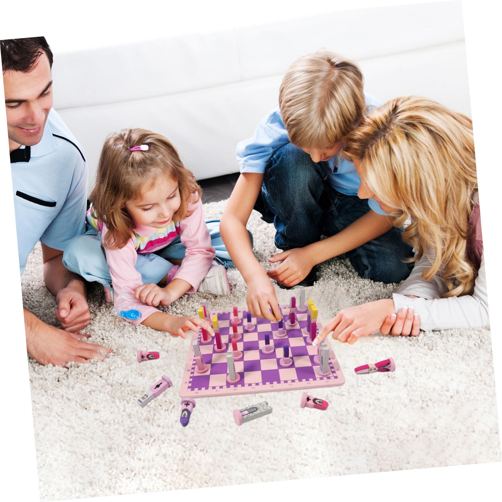 ERINGOGO Set Scacchi Educativo Pieghevole in Legno per Bambini e Adulti, Scacchiera da Viaggio con Lavorazione Raffinata senza Bave, Gioco da Tavolo Unico e Portatile