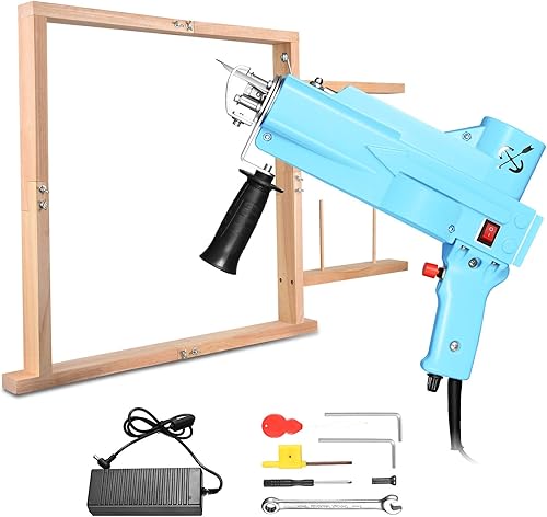 FancyBant Pistola de pelo cortado azul bebé con marco de madera