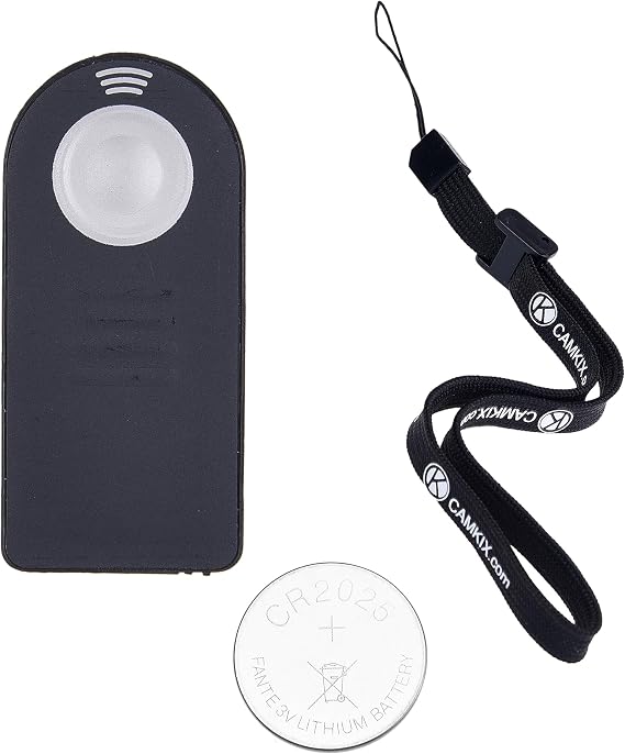 Wireless IR Shutter Remote Control - Compatible with Nikon and Canon cameras, for example: DF, D5, D610, D750, D810, D5300, D7200 and EOS 5D mark IV, 5DS, 6D, 77D, 100D, 750D, 1300D, 10X mark II