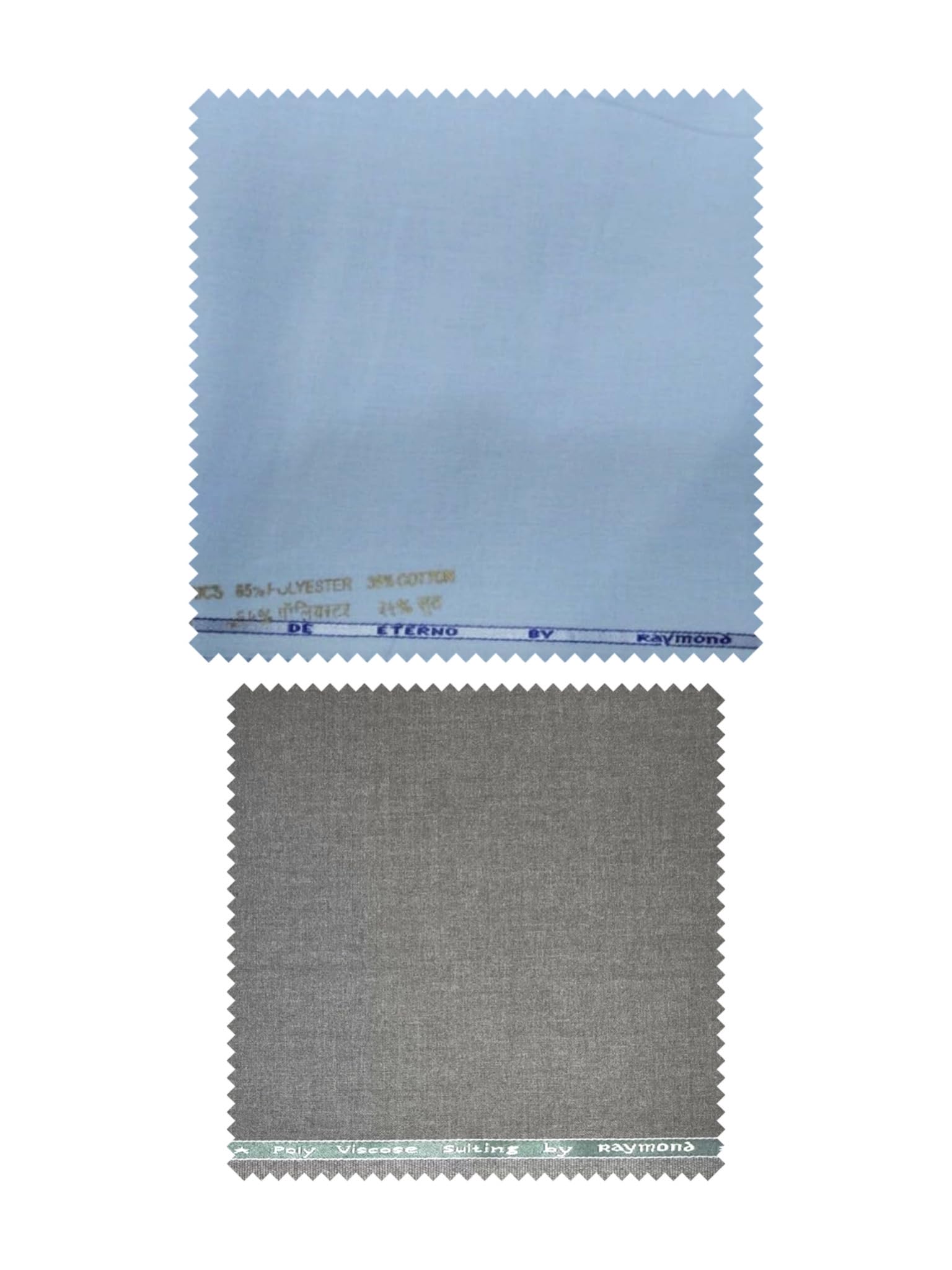 raymond fabrics Trouser Shirt Fabric Combo Box (Unstitched, All Weather Fabric) (LIGHT BLUE SHIRT+MEDUIM GREY PANT)-picture-22