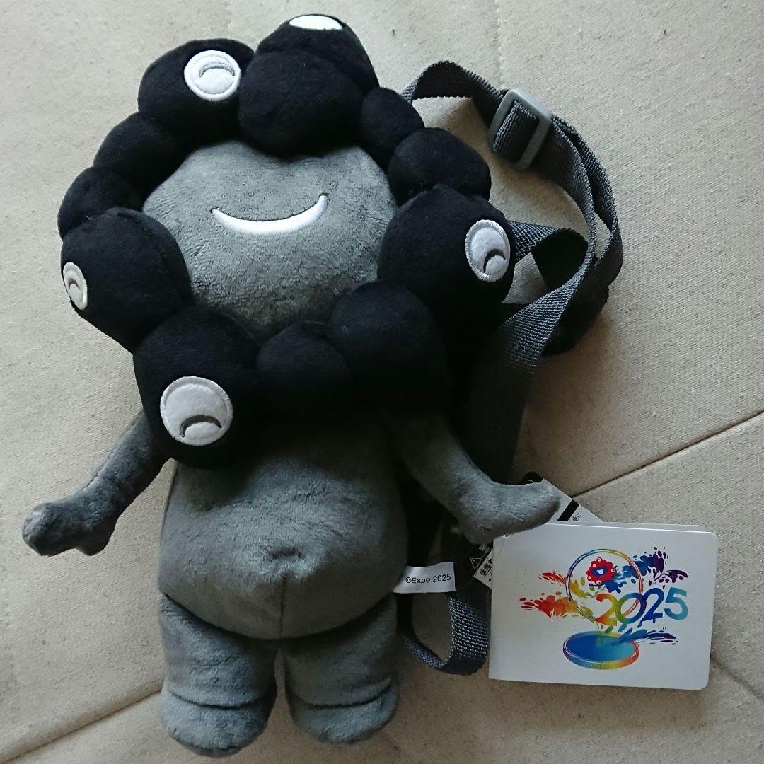 Amazon | ミャクミャク 黒 ポシェット ぬいぐるみポシェット | バッグ