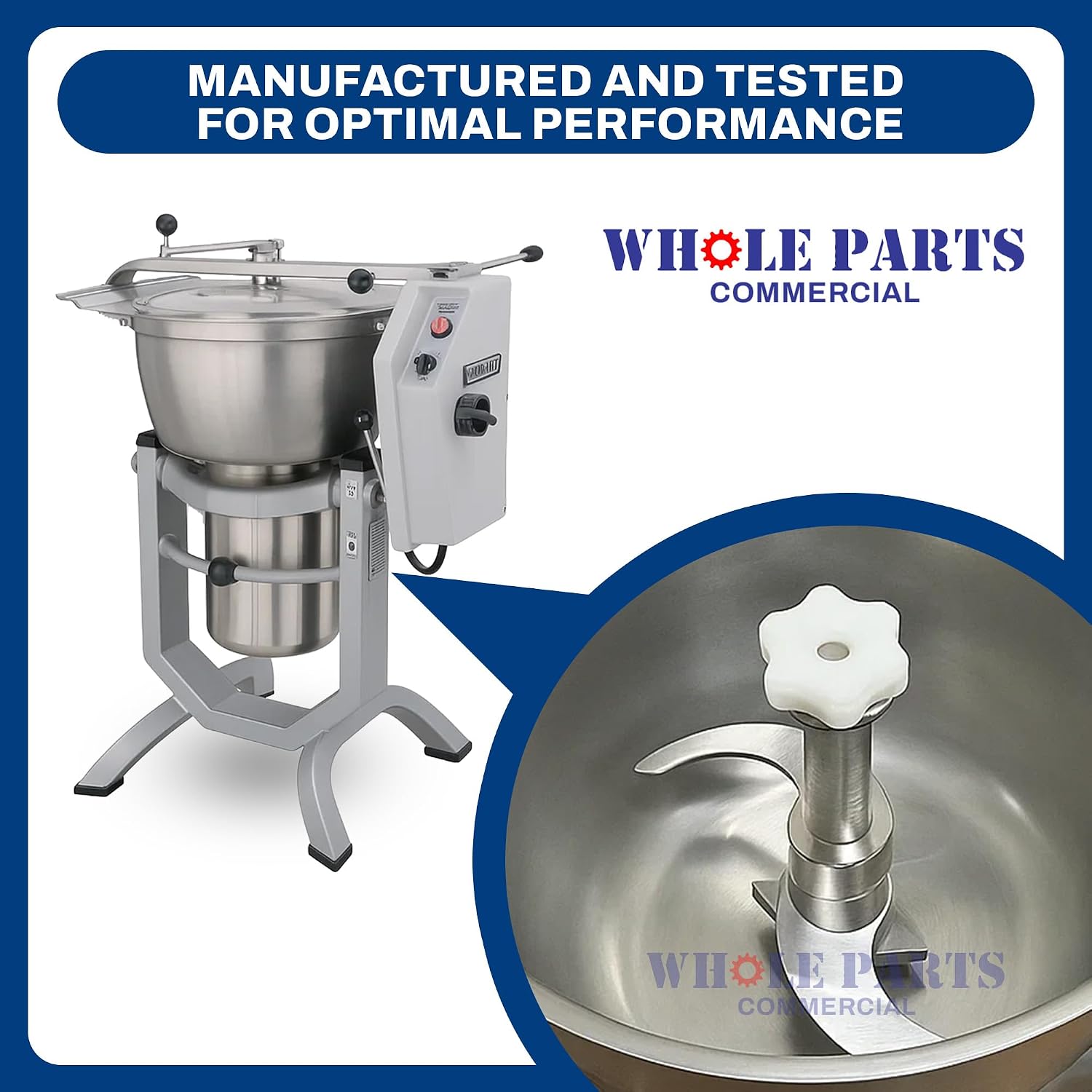 Upgraded Whole Parts Food Cutter Knife Blades (Set of 2) Part# 274662 - Replacement and Compatible with Some Hobart Choppers