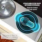 Plastic Mixing Bowls - Multicolored Mixing Bowl Set of 8, Nest for Easy Storage, inculding Measuring Cups, Colander, Sifter, Large Bowl, Great for Cooking and Baking, Rv Camping Accessories, BPA Free