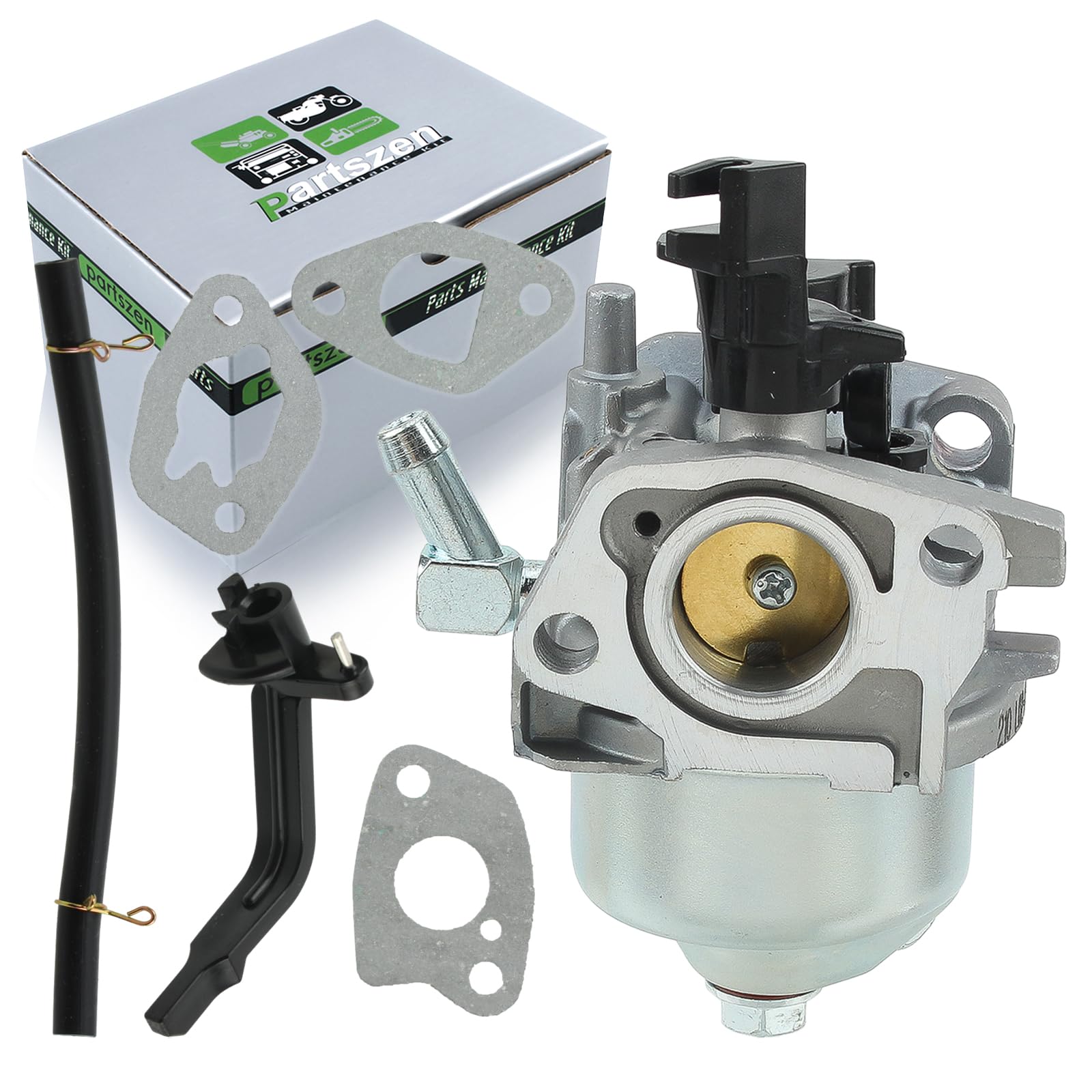 partszen Huayi ‎20824011 Carburetor with Gaskets for LCT 136CC 208CC 7HP 6HP CMXX MAXX Gas Engine Generator No. 20824011 Pressure Power Washer Ariens 986005 Mi-T-M LCT CM-2600-0MLB