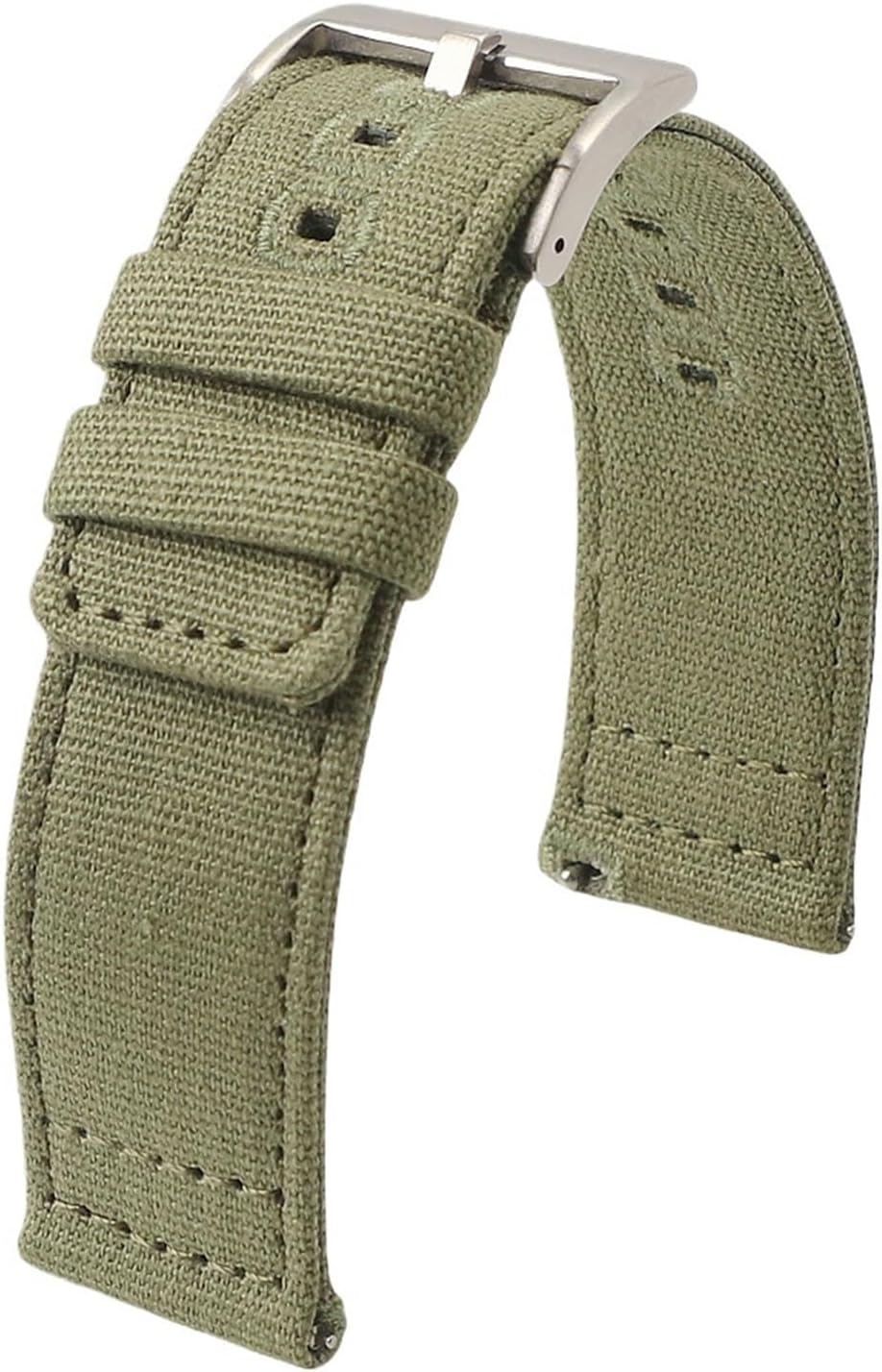 Quick Release Nylon Canvas Watch Strap 18mm 19mm 20mm 22mm Bracelet Brushed Buckle Watchbands for Men Women
