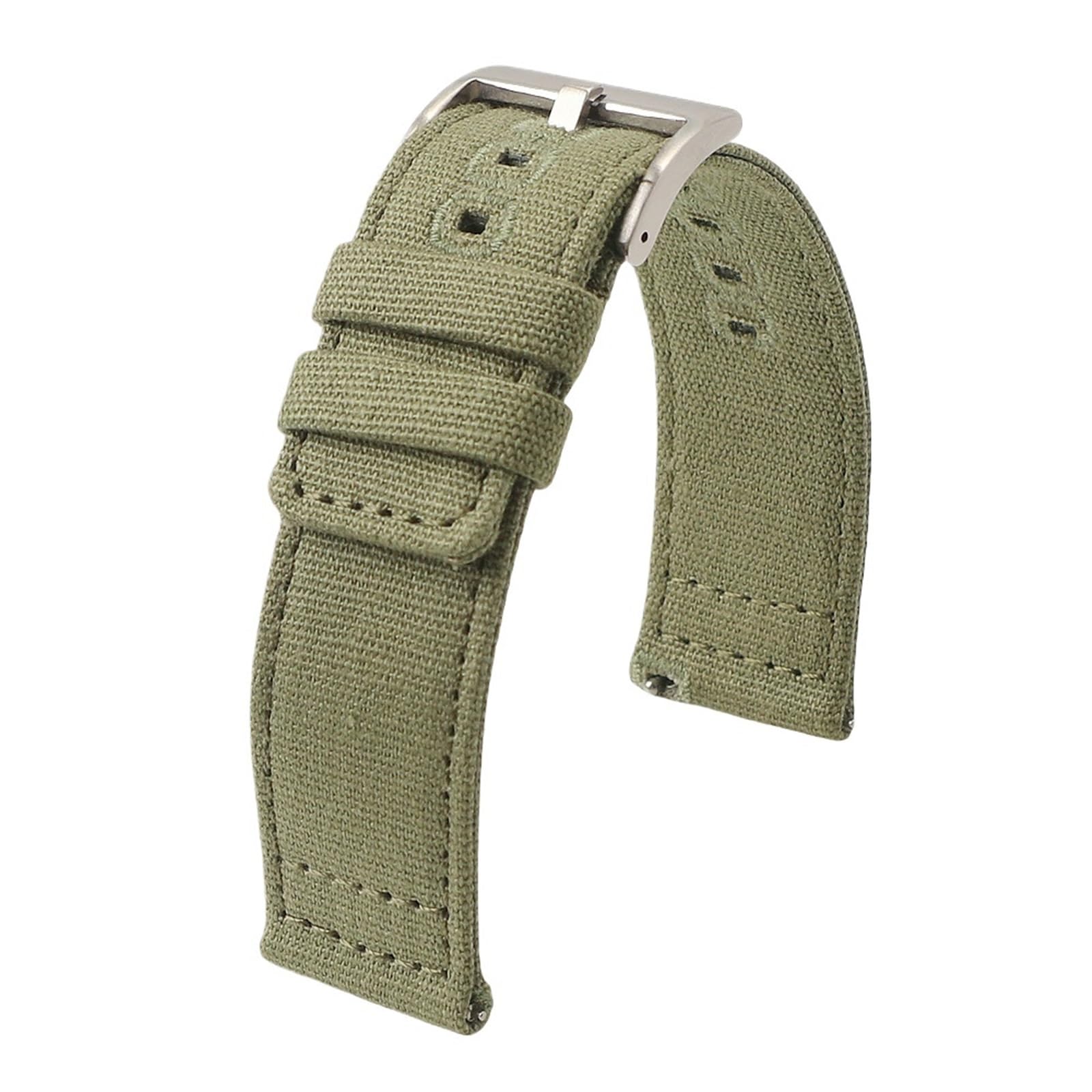 Quick Release Nylon Canvas Watch Strap 18mm 19mm 20mm 22mm Bracelet Brushed Buckle Watchbands for Men Women