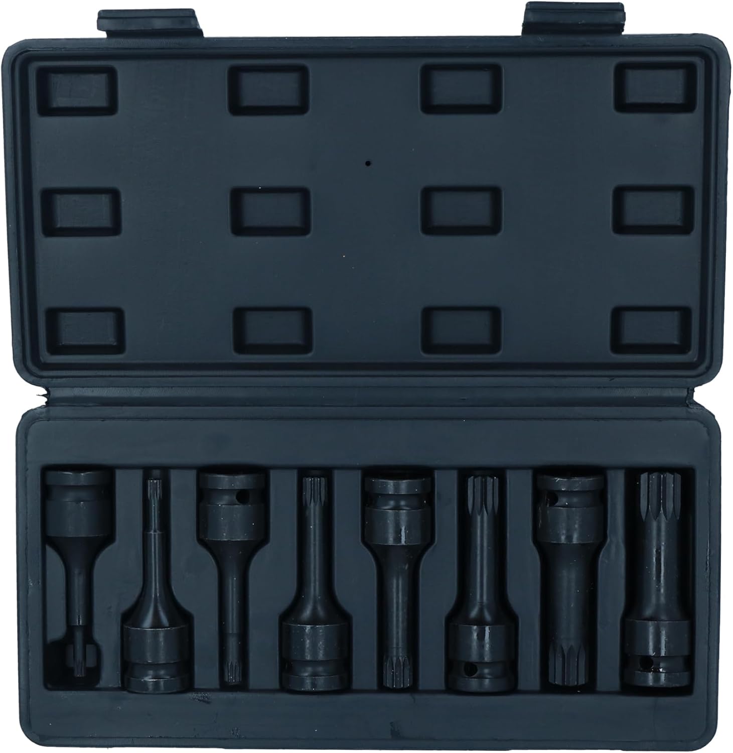 Spline Socket set Triple Square 1/2" Drive M5 - M18 8pc Deep Impact AT831