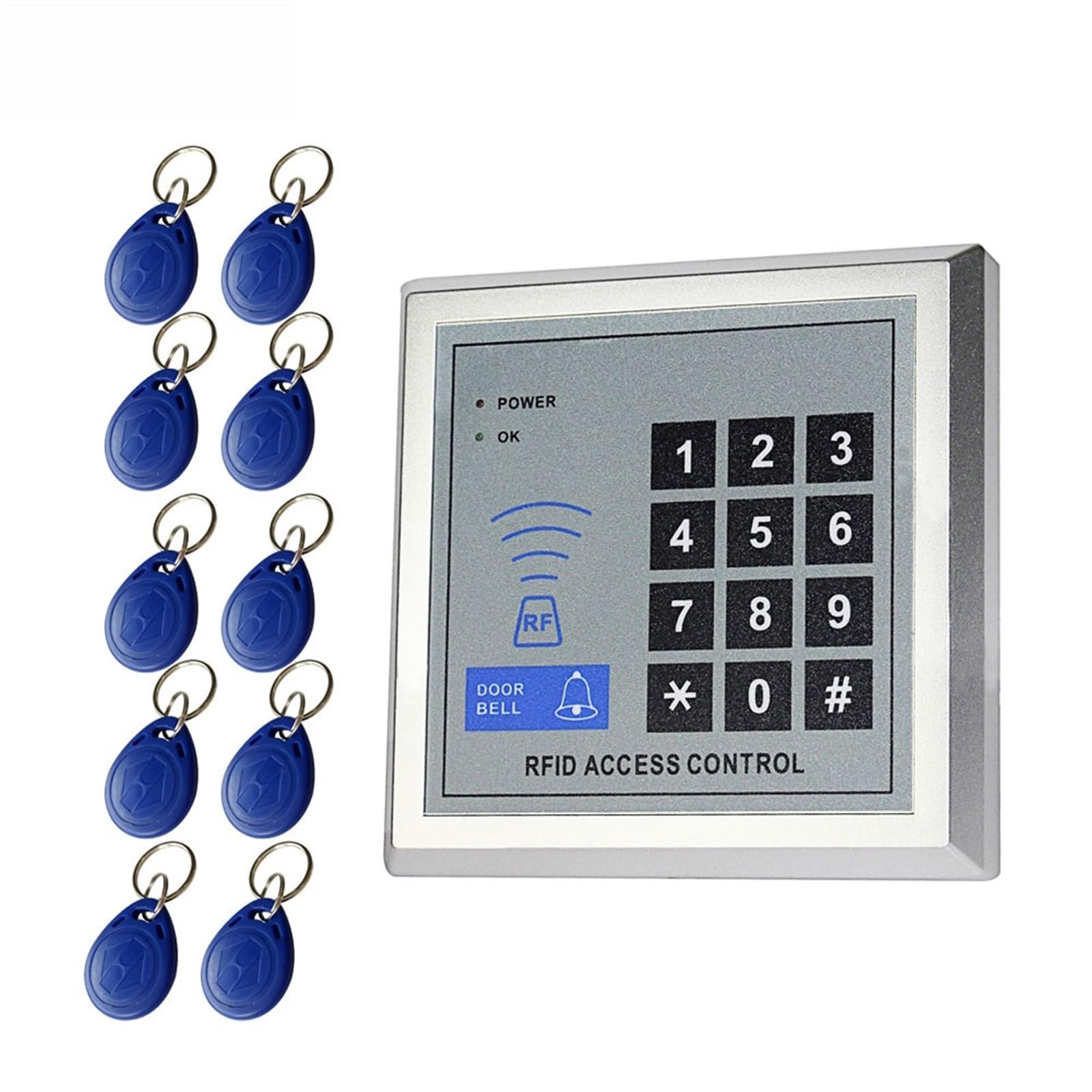 LNHHG RFID Access Control System Device Machine Security Proximity Entry Door Lock Quality(AC and 10 Keys)