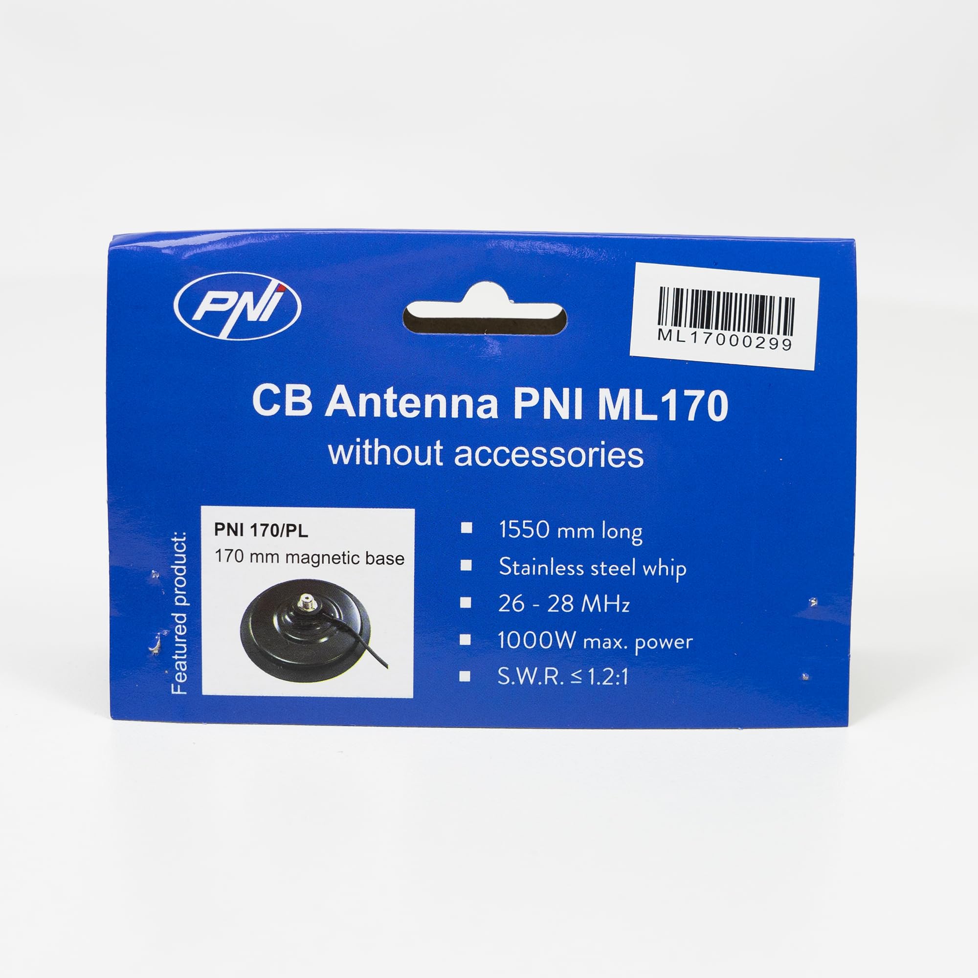 Antenne CB PNI ML170 Longueur 168 cm, 26-30 MHz, 1000 W, sans câble