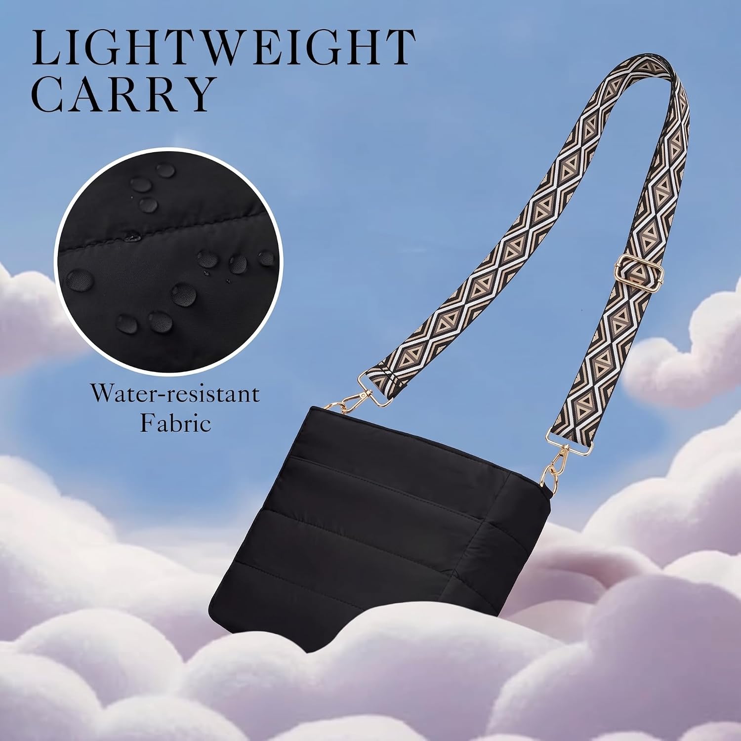 Cross Body Purses for Women Lightweight Quilted Puffer Bag
