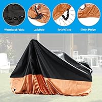 Vista 2 de MOPHOTO Cubierta de bicicleta para adultos, cubierta de triciclo para almacenamiento de bicicletas al aire libre, cubierta impermeable resistente