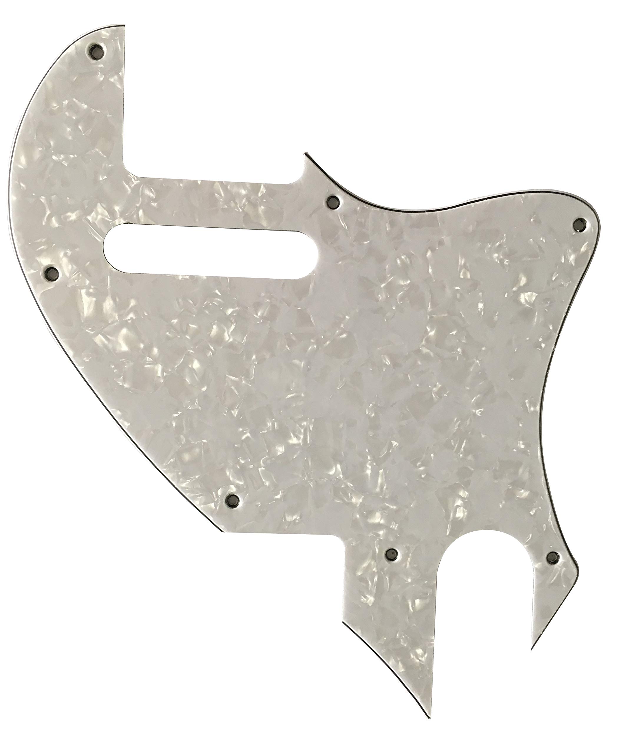 For US Tele F hole Hybrid Pickguard Telecaster Conversion (4 Ply White Pearl)