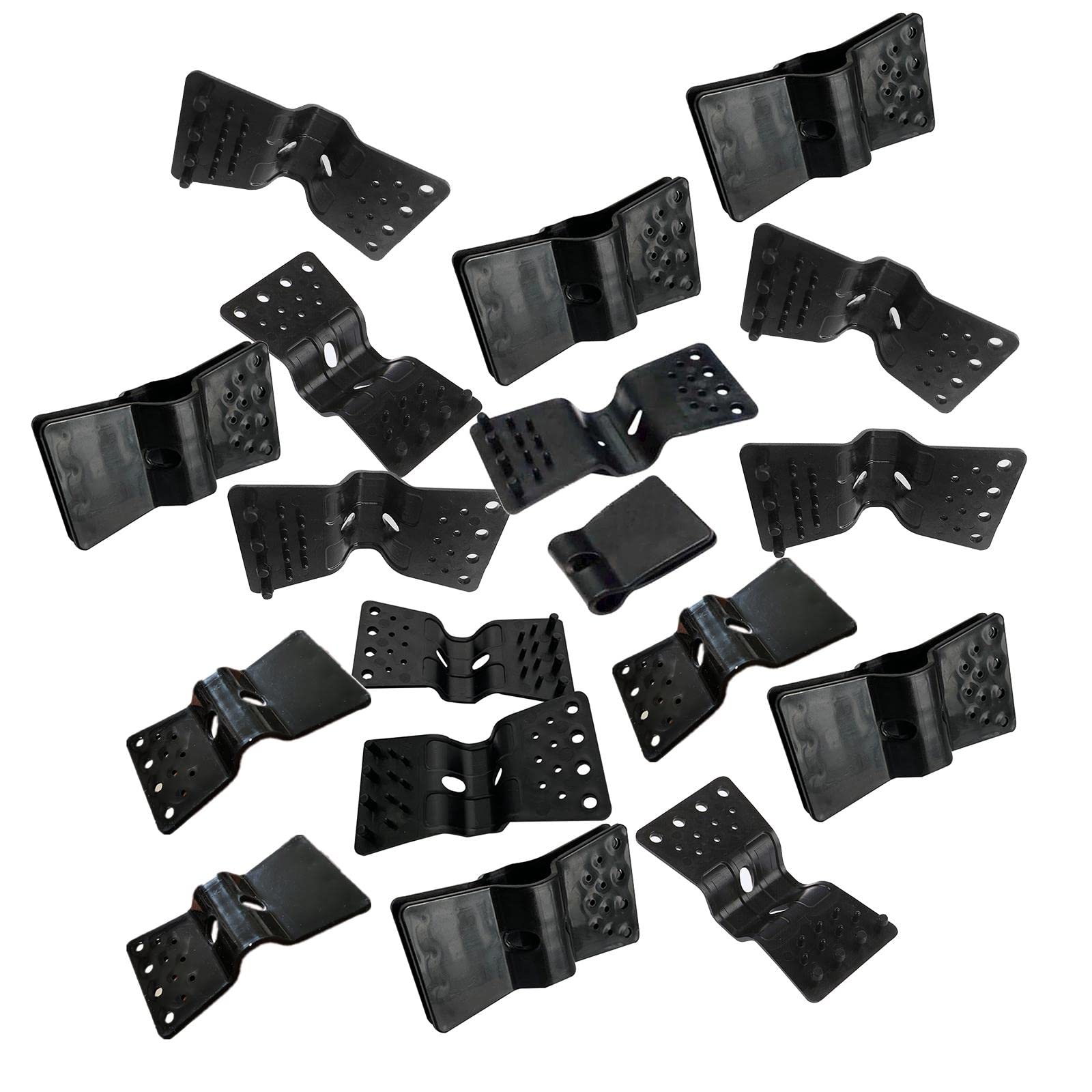 30 Clips Pour Filet D'ombrage | Fixation Solide Pour Tissu Brise-vent Et Ombrage De Jardin - Noir