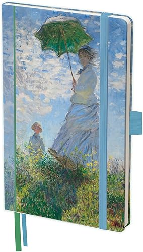 Miniatura 7 de RainCaper Cuaderno de cuero vegano, 160 páginas de cuadrícula de puntos, 5.7 x 8 pulgadas, diario - Torre Eiffel Delaunay