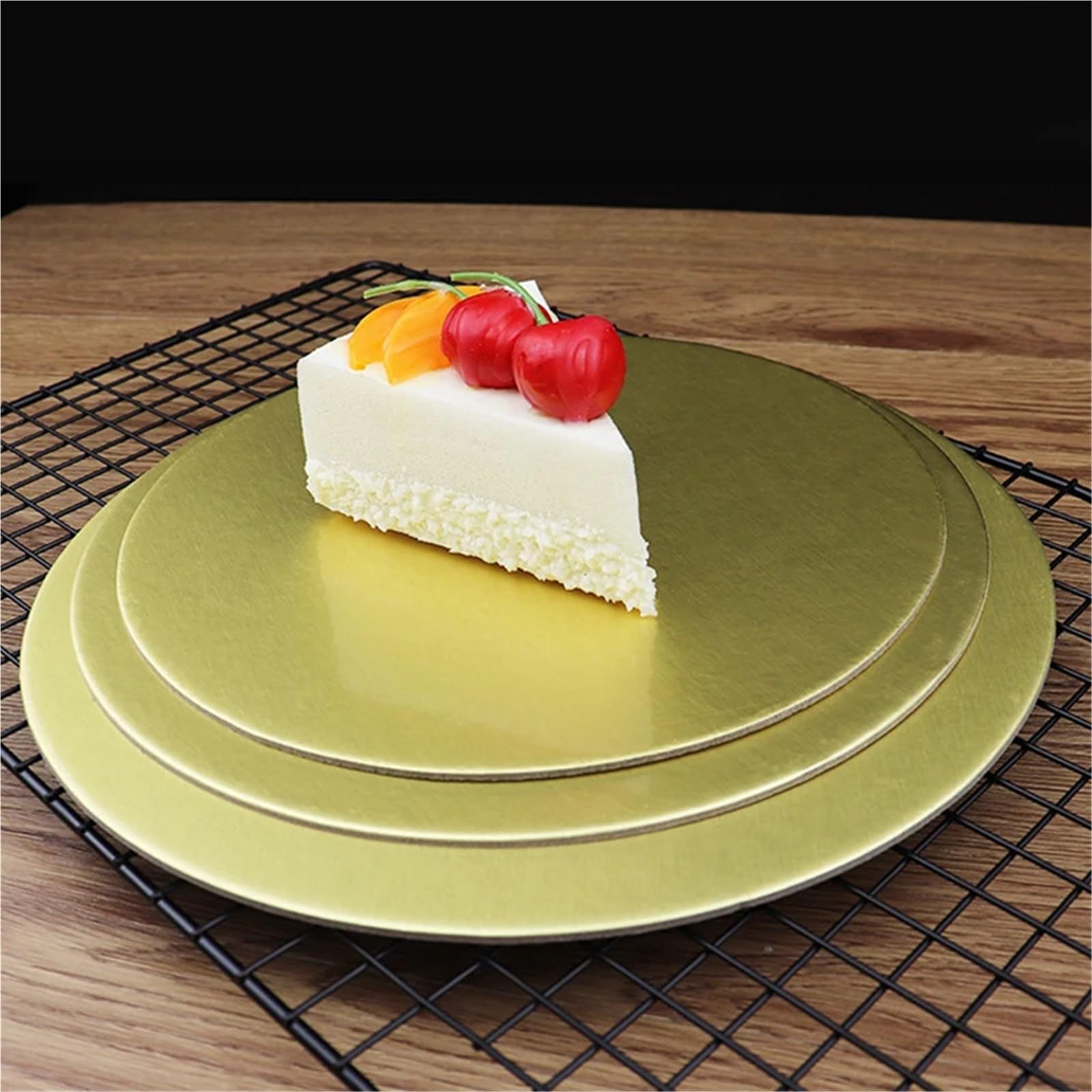 Base para Tartas Diámetro de cartón for Pastel Disponible Base de cartón Circular(Silvery 24cm-10pcs)